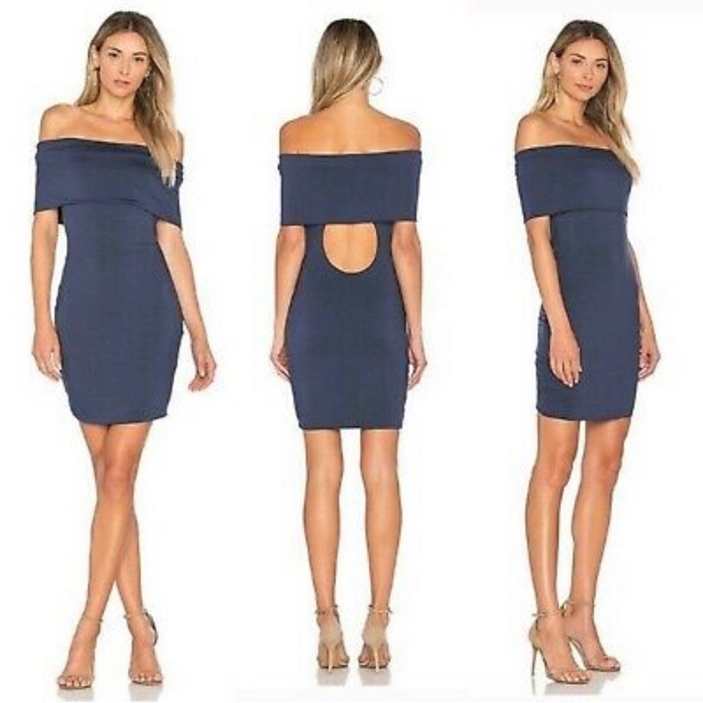 Bailey 44 Hot Doggin Dress Size Small Soft Blue Off The Shoulder 💙